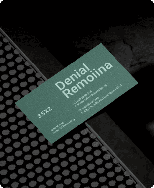 Black Card Print